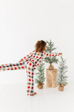 Load image into Gallery viewer, Holiday Plaid | GIRLS WIDE-LEG SET