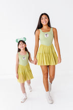 Tiana (KIDS) | Pistachio Mesh DRESS