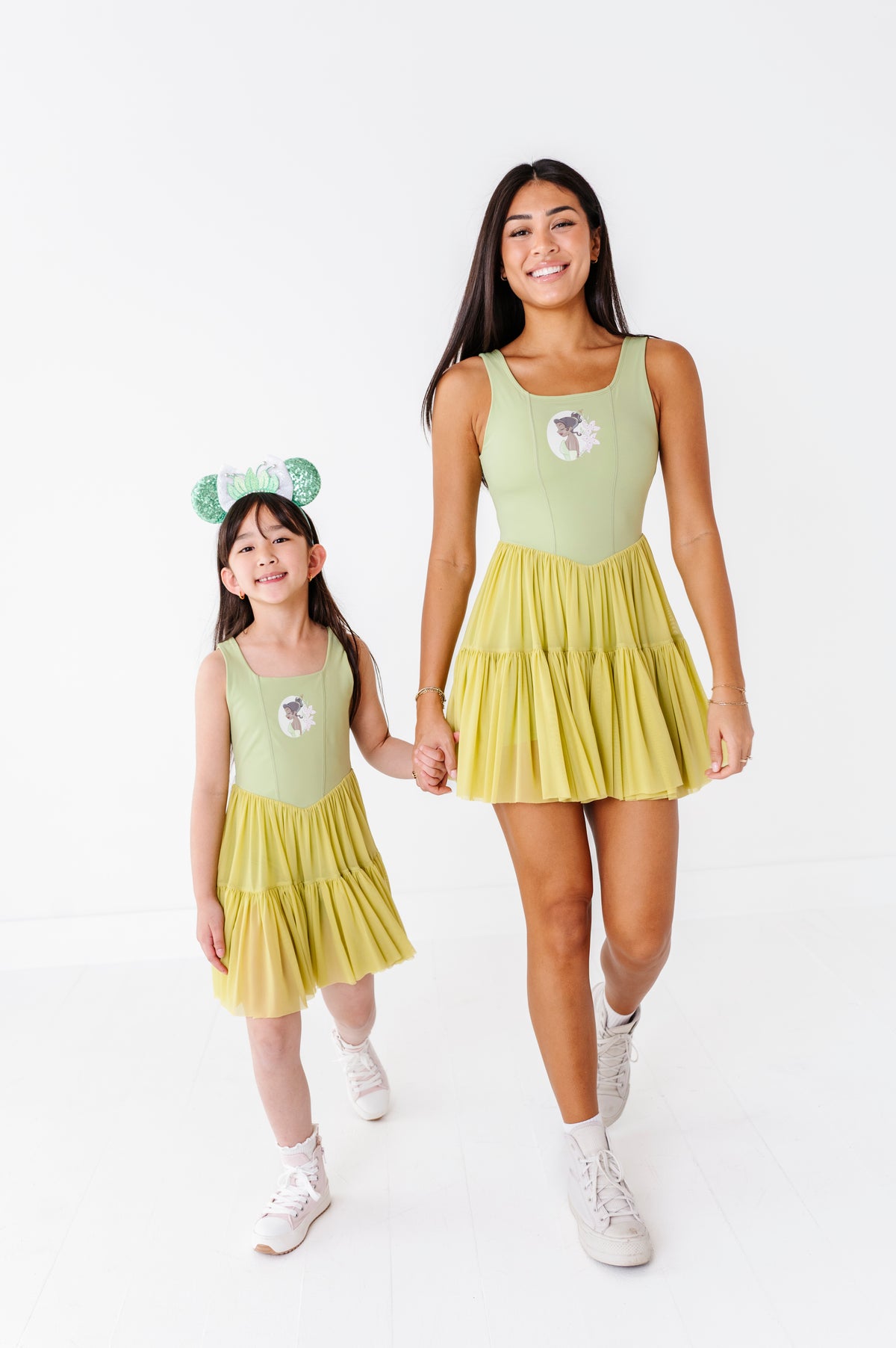 Tiana (KIDS) | Pistachio Mesh DRESS