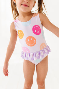 Smilies + Check: Ruffle Skirt ONE-PIECE