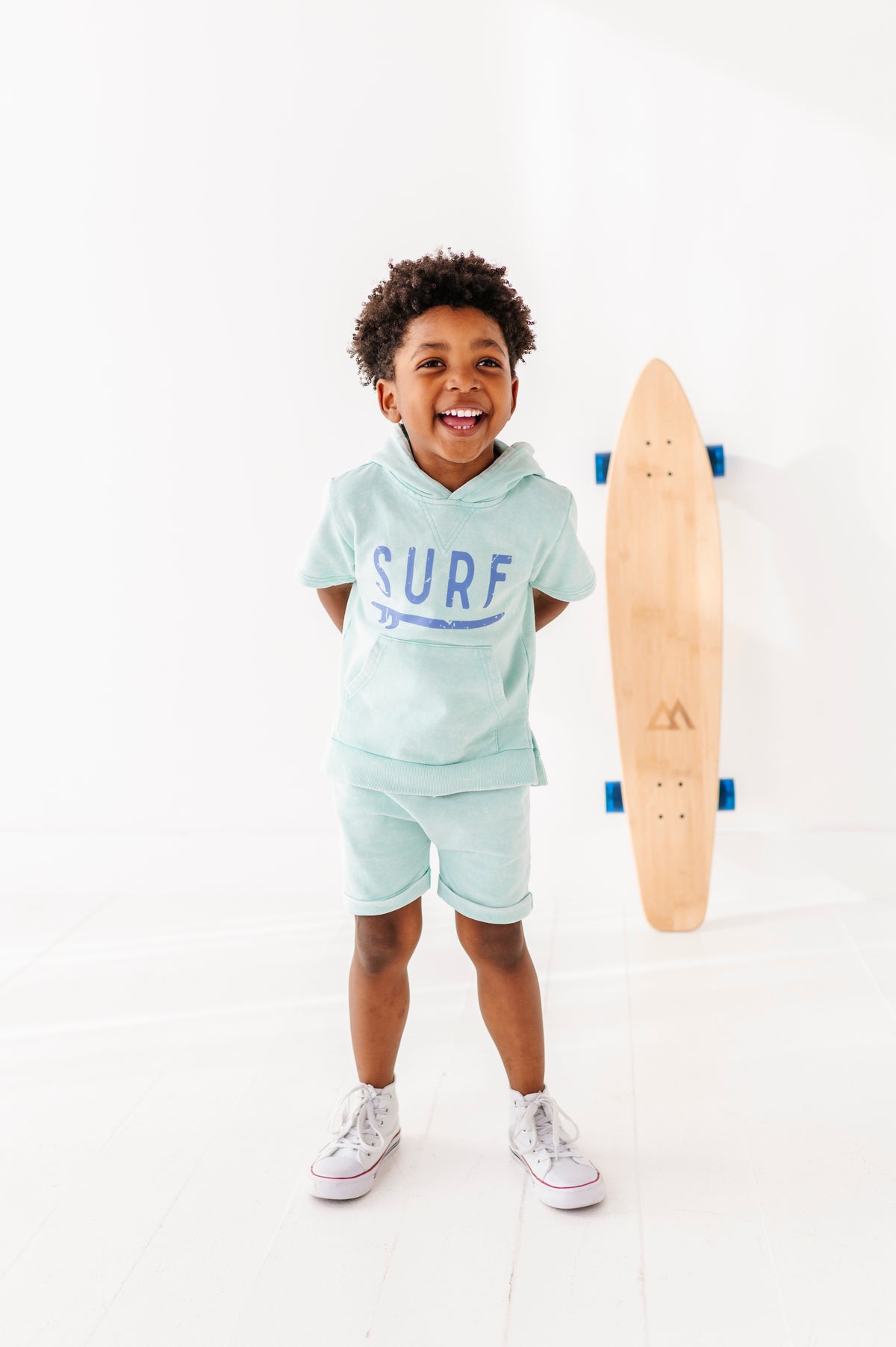 Surf | Mint Hooded Tee (French Terry)