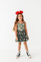 Mickey's Evergreen Check | KIDS Mesh Dress