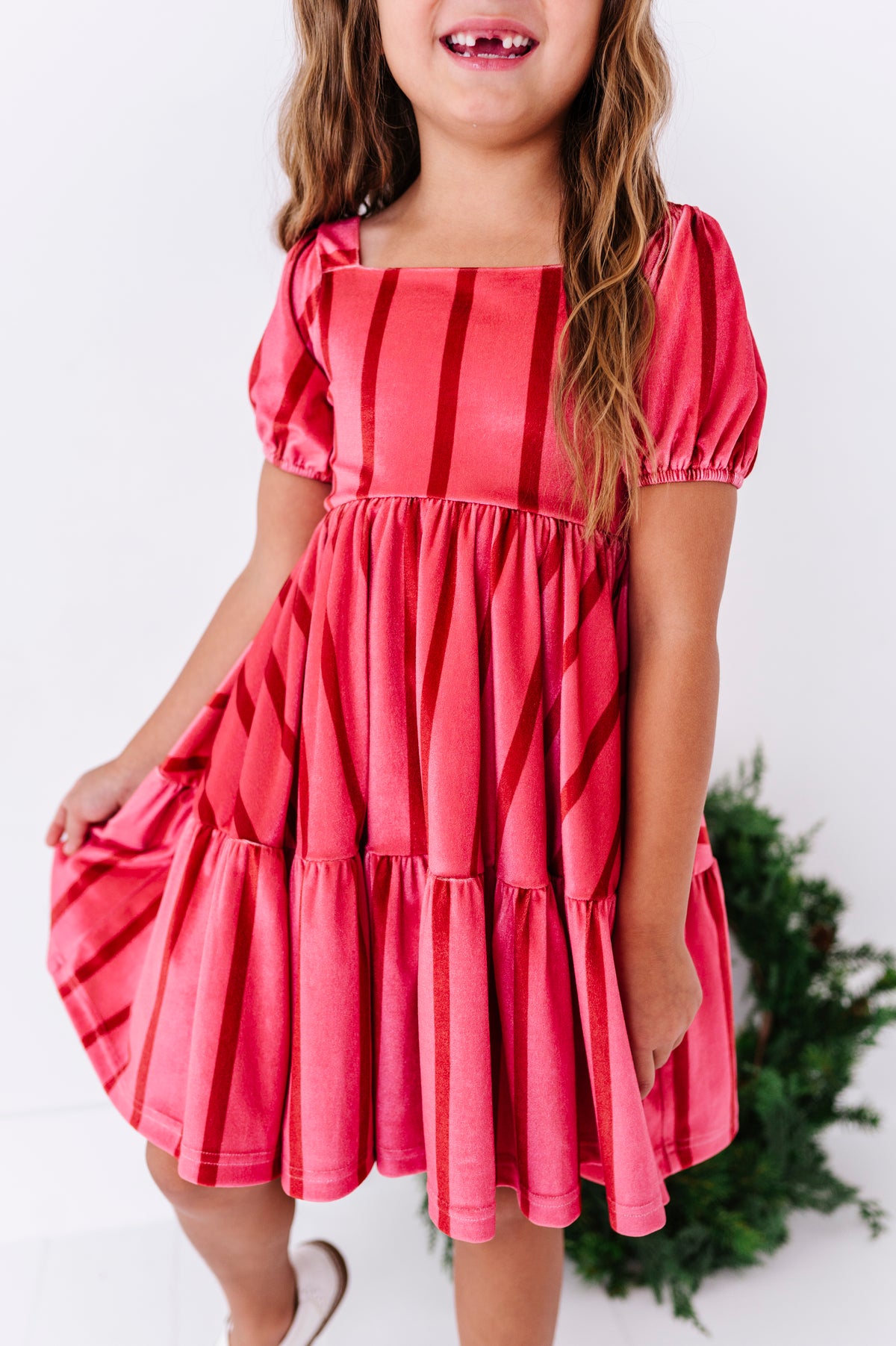 Candy Cane Lane | Velvet Twirl Dress