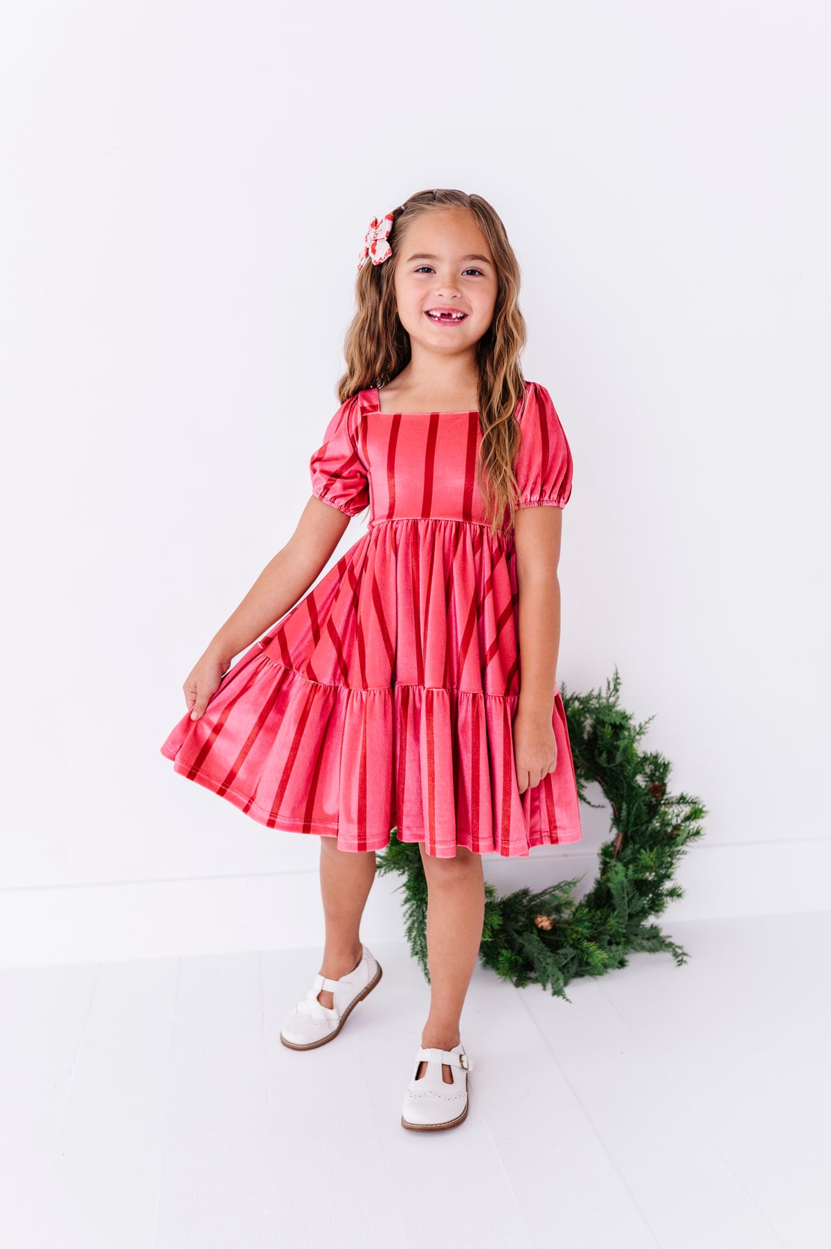 Candy Cane Lane | Velvet Twirl Dress