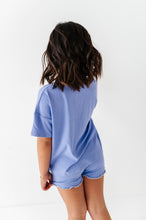Load image into Gallery viewer, Periwinkle | Boxy Crop + Shorts RIB Set