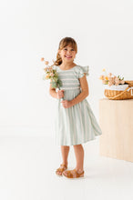 Load image into Gallery viewer, Mint Bay Stripes | TIE-BACK DRESS