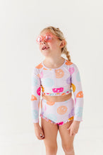 Load image into Gallery viewer, Smilies: 1/4th Zip Rashguard TWO-PIECE