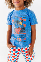 Load image into Gallery viewer, Eagle Stamp | BLUE Boys Curve Hem Tee