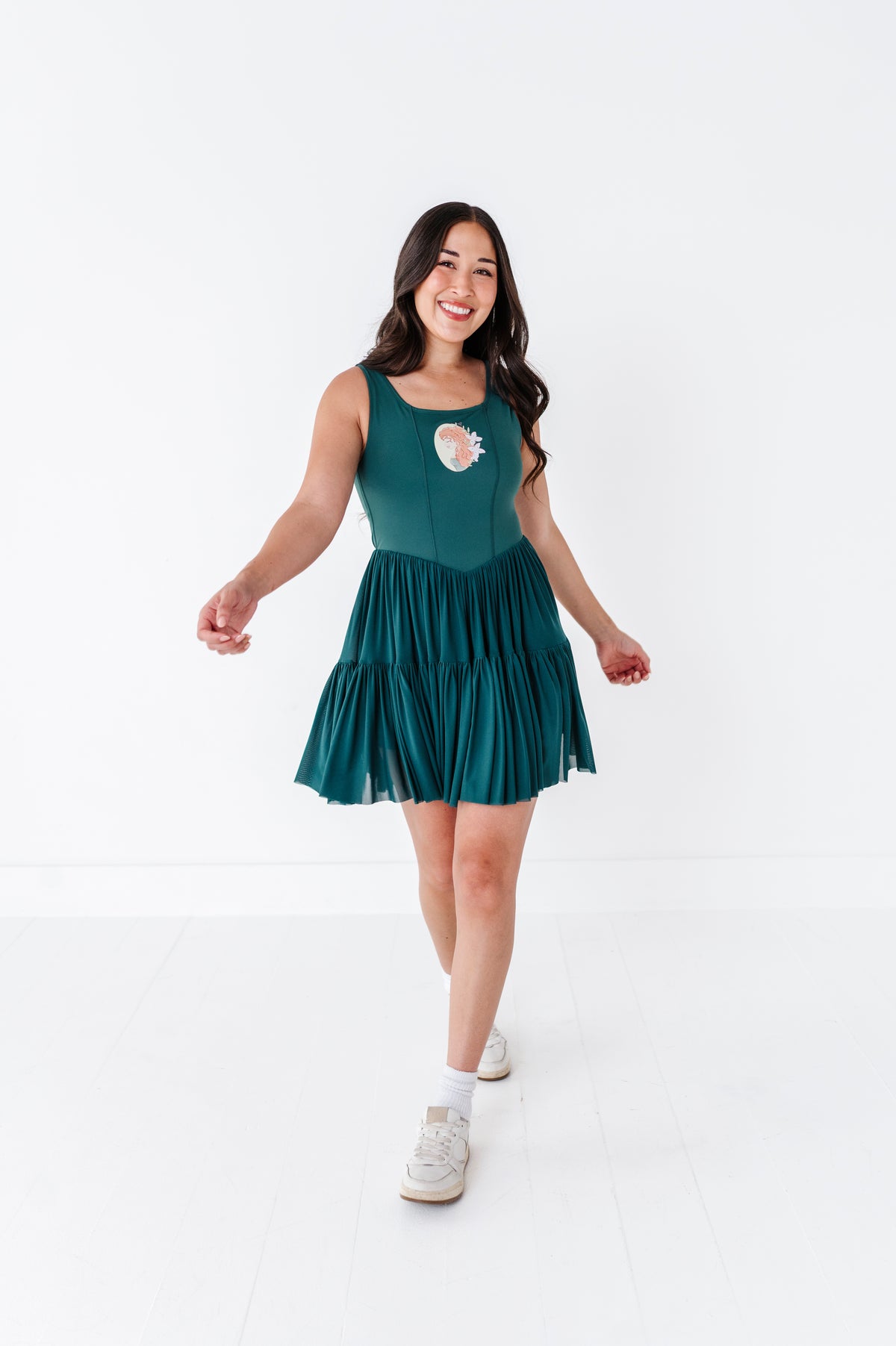 Merida (ADULT) | Teal Mesh DRESS