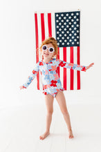 Load image into Gallery viewer, Freedom Floral | ONE-PIECE RASHGUARD