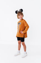 Load image into Gallery viewer, Stripe Mouse Bow (RUST) | SIDE SPLIT SWEATSHIRT