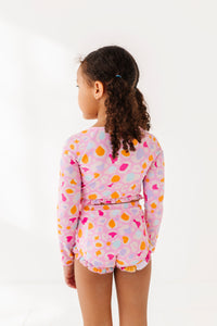 Leopard: 1/4th Zip Rashguard TWO-PIECE