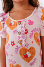 Load image into Gallery viewer, Waffle-y Cute | Bamboo Nightgown (with shorts!)