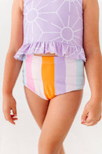 Load image into Gallery viewer, Sunny + Stripes: Ruffle TWO-PIECE Tankini