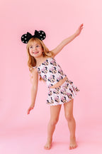 Purple Stripe Minnie | TWO-PIECE Skirted Suit