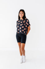 Load image into Gallery viewer, BLACK Piggy Pumpkins | ADULT Boxy Crop