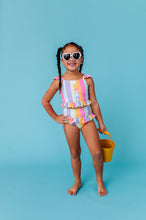 Load image into Gallery viewer, Sherbert Stripes |  BUTTON FRONT 2-PIECE