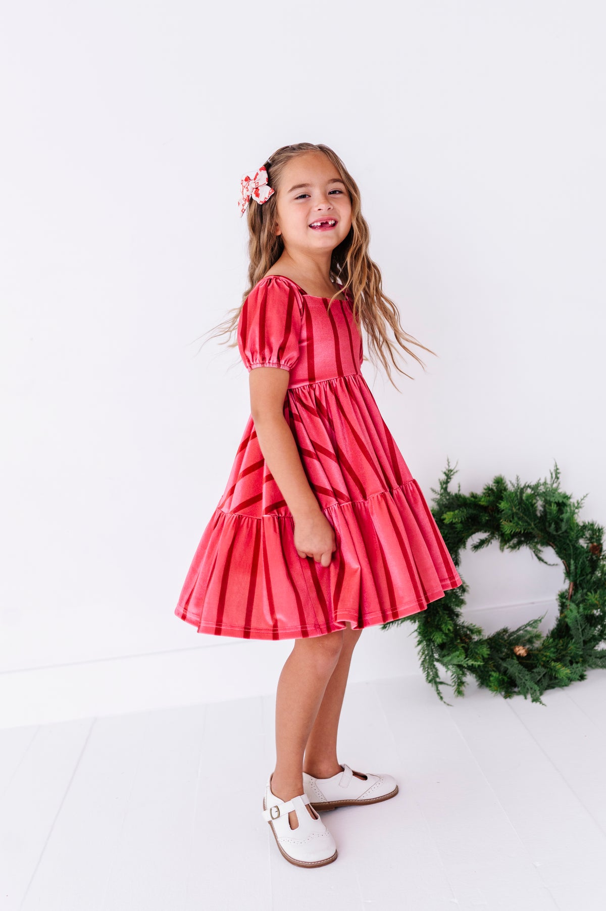 Candy Cane Lane | Velvet Twirl Dress