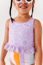 Load image into Gallery viewer, Sunny + Stripes: Ruffle TWO-PIECE Tankini