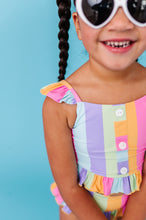 Load image into Gallery viewer, Sherbert Stripes |  BUTTON FRONT 2-PIECE