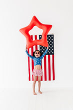 Load image into Gallery viewer, Stars + Stripes | Skirted Rashguard TWO-PIECE