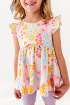 Summer Floral | Double Ruffle Peplum