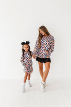 Load image into Gallery viewer, Checkered Minnie Pumpkins | KIDS 1/4th Zip Up