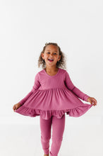 Load image into Gallery viewer, ROSEY RIB | Double Ruffle Peplum