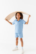 Load image into Gallery viewer, Coastal Blue | BOYS TERRY CHECK SET
