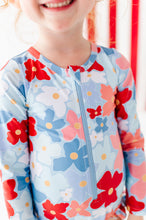Load image into Gallery viewer, Freedom Floral | ONE-PIECE RASHGUARD