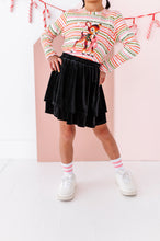 Load image into Gallery viewer, Black Velvet | 2-Tiered SKORT