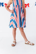 Load image into Gallery viewer, Parade Day Scallop Stripes | TWIRL DRESS