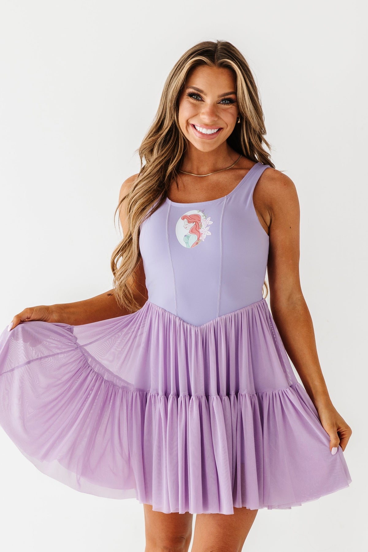 Ariel (ADULT) | Orchid Mesh DRESS