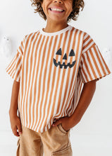 Load image into Gallery viewer, Jack-O-Lantern | Rust Stripe Boxy Tee