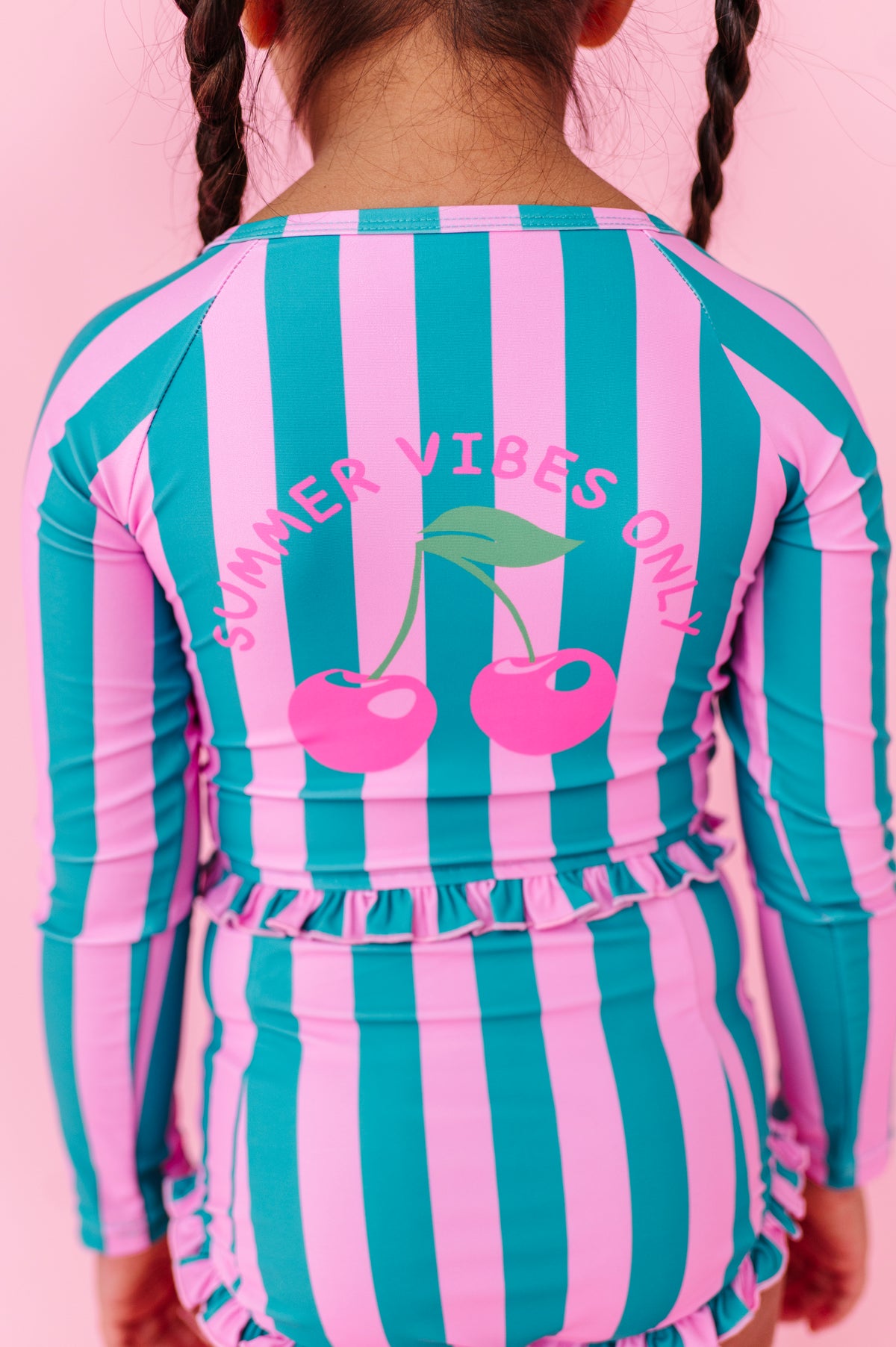 Cabanna Stripes | 1/4th ZIP RASHGUARD 2-PIECE