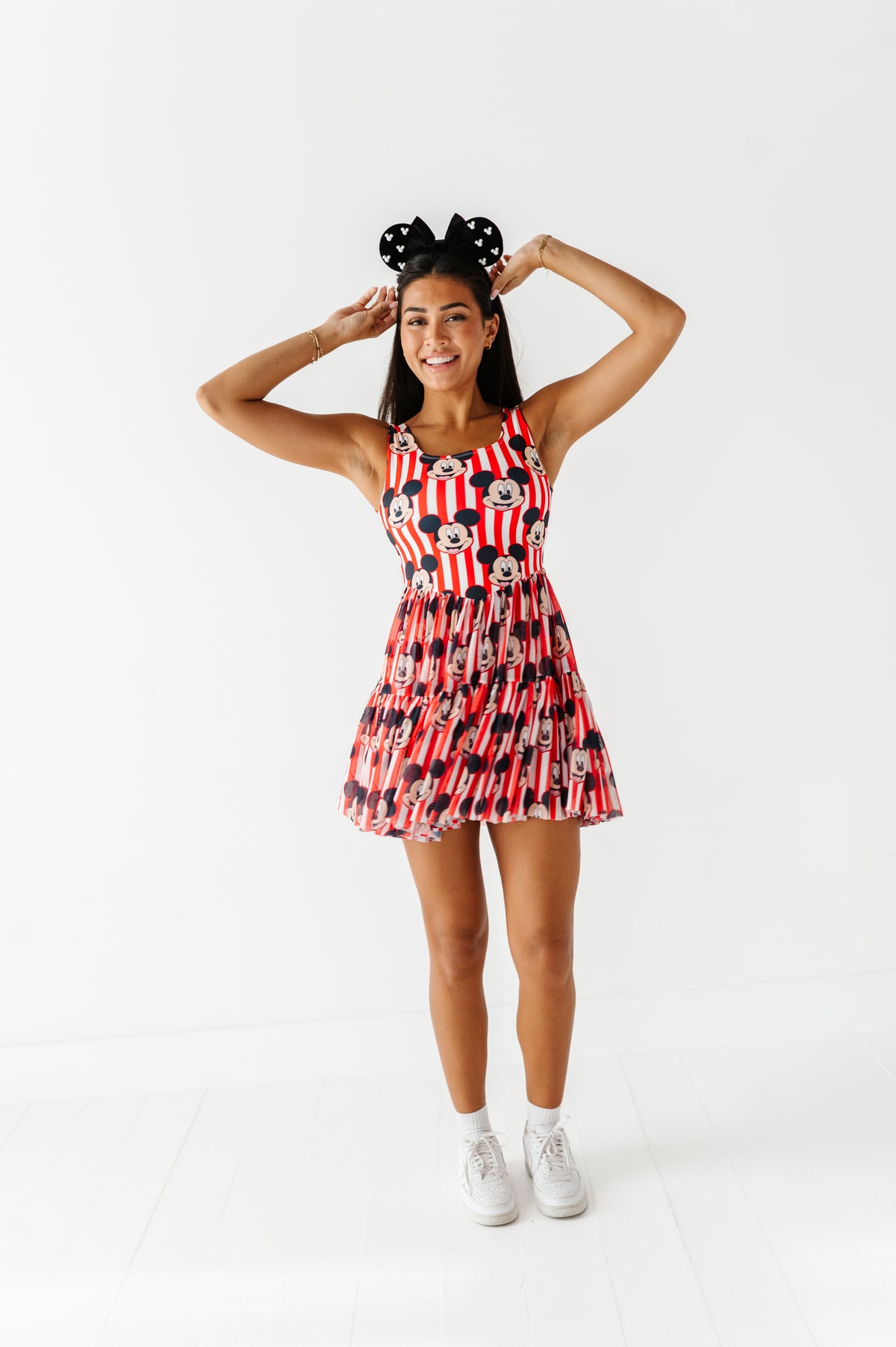 MICKEY Stripe (ADULT) | Mesh DRESS