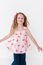 Load image into Gallery viewer, Very Cherry (PINK) Peplum + Pants SET