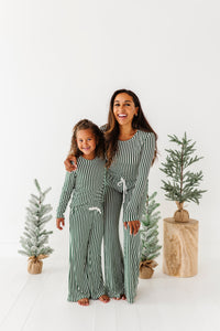 Green Stripes | GIRLS WIDE-LEG SET