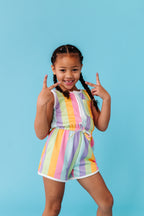 Sherbert Stripes | TERRY TANK ROMPER