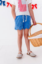 Load image into Gallery viewer, BLUE | Scallop Shorts