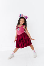 Load image into Gallery viewer, Mulan (KIDS) | Wine Mesh DRESS