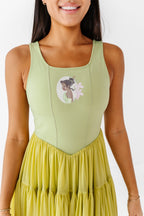 Tiana (ADULT) | Pistachio Mesh DRESS