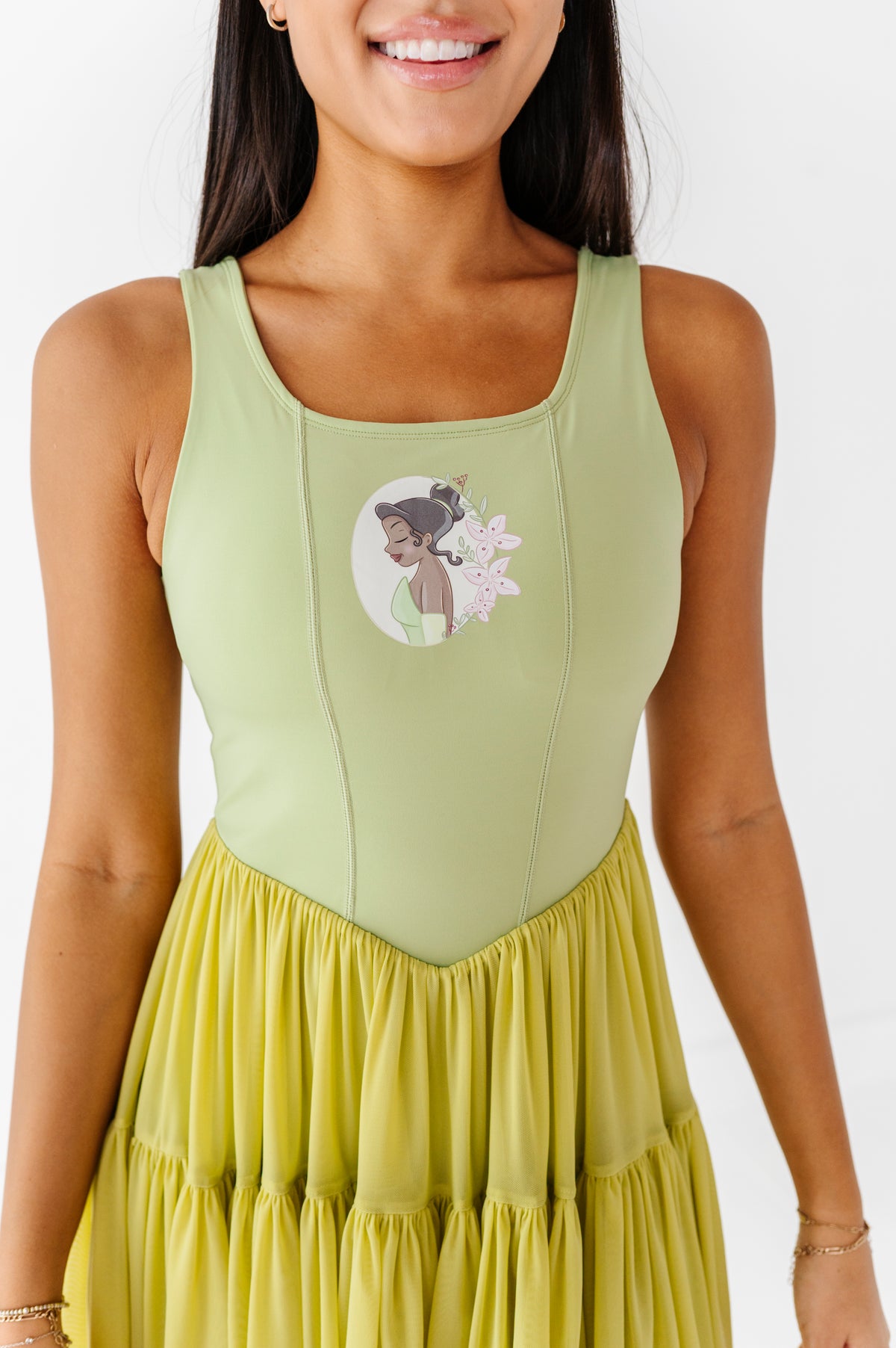 Tiana (ADULT) | Pistachio Mesh DRESS