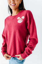 Load image into Gallery viewer, Pocket Peppermint Mouse | RED Adult Sweatshirt