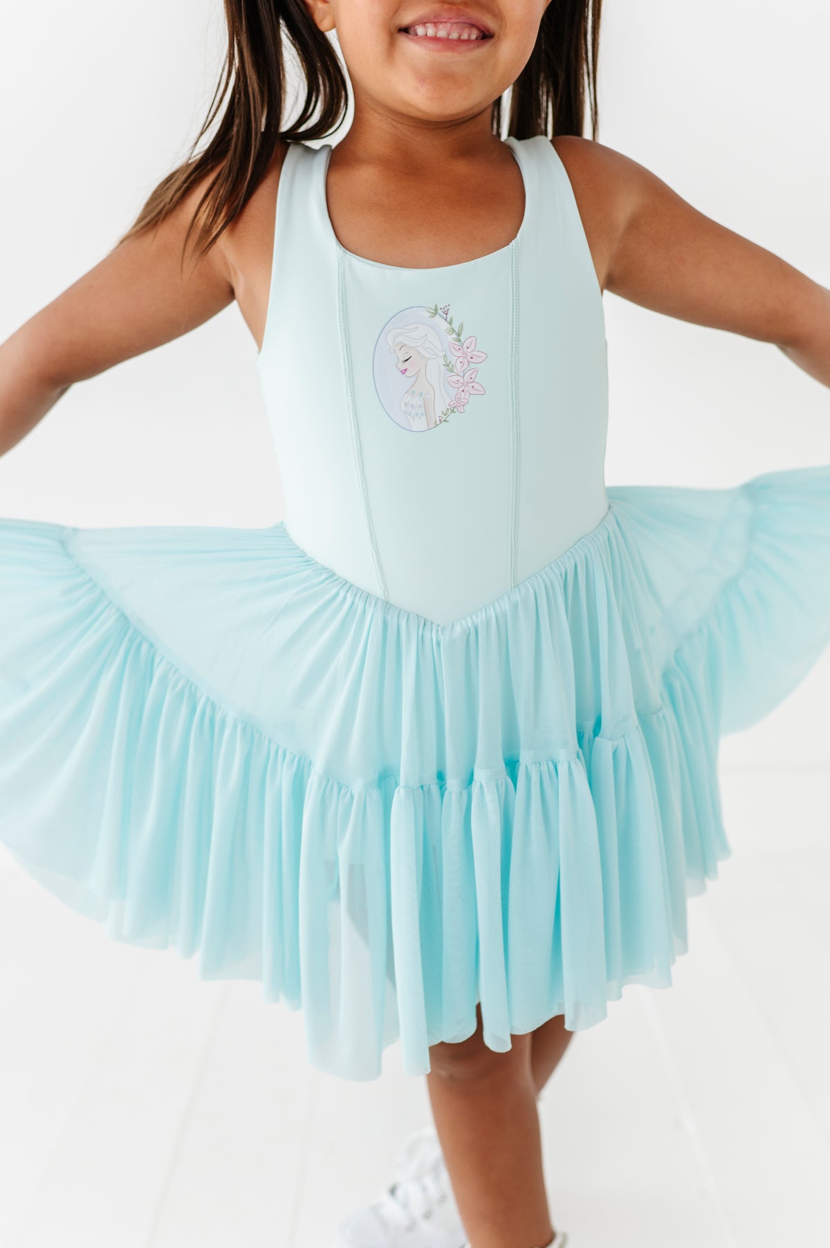 Elsa (KIDS) | Icy Blue Mesh DRESS