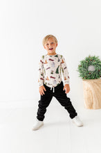 Load image into Gallery viewer, Black Corduroy | Lined Jogger Pants