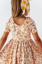 Autumn Posy | Collared Twirl Dress