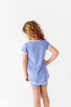 Load image into Gallery viewer, Periwinkle | Mini Dress + Biker Shorts RIB Set