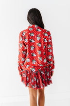 Minnie's Holly Check | ADULT 1/4th ZIP