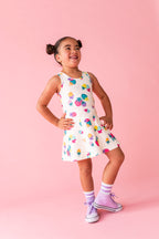 Sugar Berry | Twisty Back Active Dress (with shorts!)